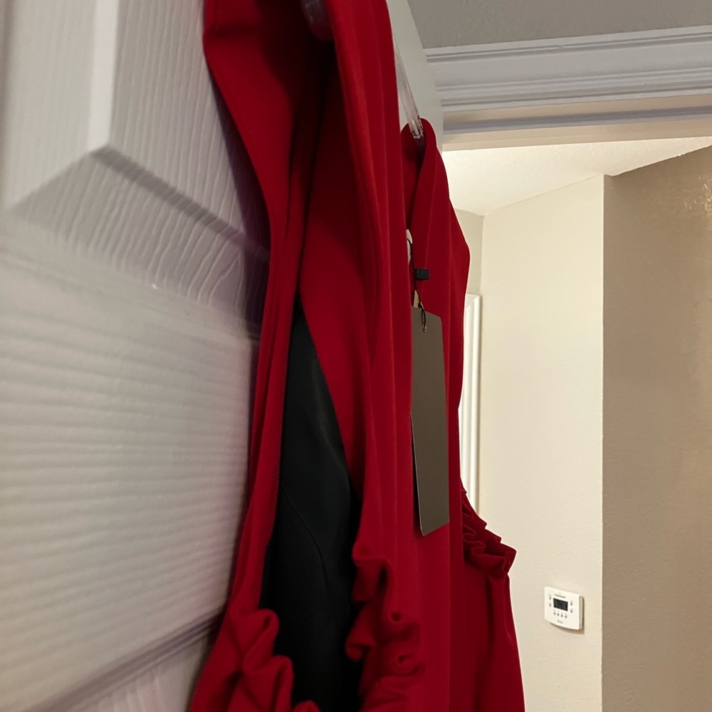 Elegant Red Maxi Dress - Picture 6 of 10